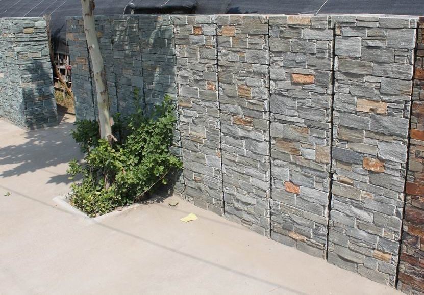 Slate Columns Black Slate Column,Natural Stone Pillar,Ledgestone Pillar,Charcoal ...