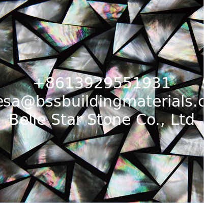With Black Surroundings Seashell Wall Panel Black Butterfly Shell Decorating Panel 10-35mm
