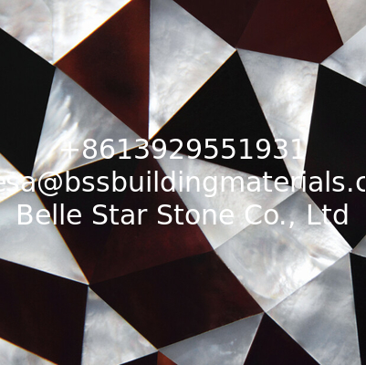 Natural Sea shell Wall Covering White Butterfly Shell Mixed Cattle Ear Shell Wall Panel