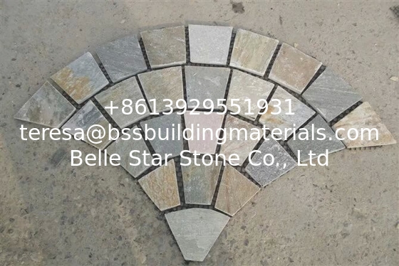 Oyster Split Face Flagstone Oyster Fan Pattern Patio Stones Flagstone Exterior Wall