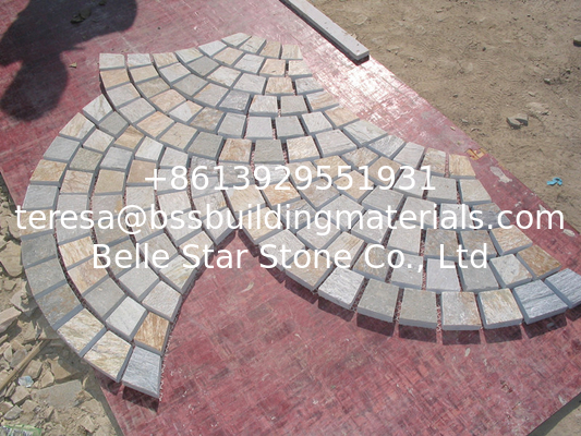 Oyster Split Face Flagstone Oyster Fan Pattern Patio Stones Flagstone Exterior Wall