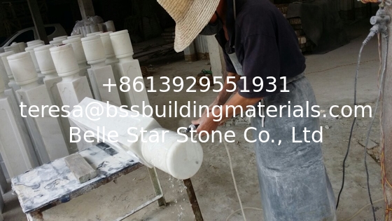Stone Bridges Guangxi White Marble Palisade China Carrara Marble Pillars Garden Boulders