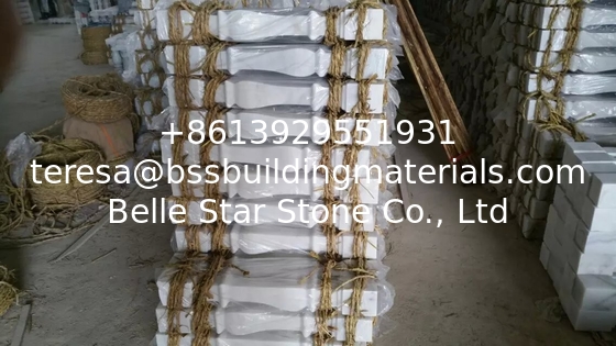 Stone Baluster Guangxi White Marble Balustrade China Carrara Marble Staircase Railings