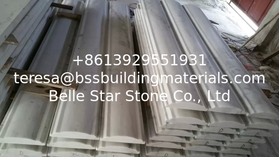 Staircase Handrail Guangxi White Marble Baluster Handrail China Carrara Marble Banister