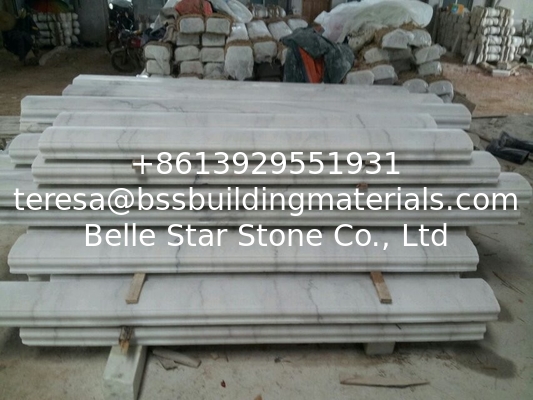 Staircase Handrail Guangxi White Marble Baluster Handrail China Carrara Marble Banister