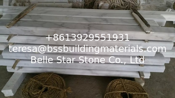 Stone Balustrades Base Guangxi White Marble Baluster Base China Carrara Marble Plinth