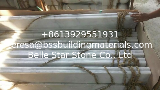 Stone Balustrades Base Guangxi White Marble Baluster Base China Carrara Marble Plinth