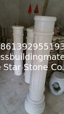 Marble Ionic Column Guangxi White Marble Roman Column China Carrara Marble Doric Column