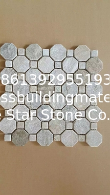 Quartzite Mosaic Tiles Yellow Quartzite Wall Mosaic Quartzite Stone Mosaic Floor Mosaic