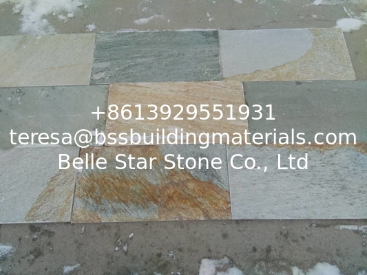 Oyster Split Face Slate Pavers,Natural Paving Stone,Wall Tiles/Walkway/Desert Gold Patio Stones