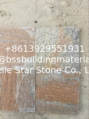 Rust Quartzite Tiles Maroon Quartzite Pavers Bronze Quartzite Patio Stones Natural Stone Wall Tiles