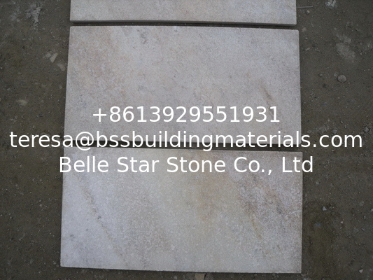Off-White Quartzite Pavers Natural Quartzite Stone Flooring Quartzite Wall Tiles Cream Quartzite Paving Stone