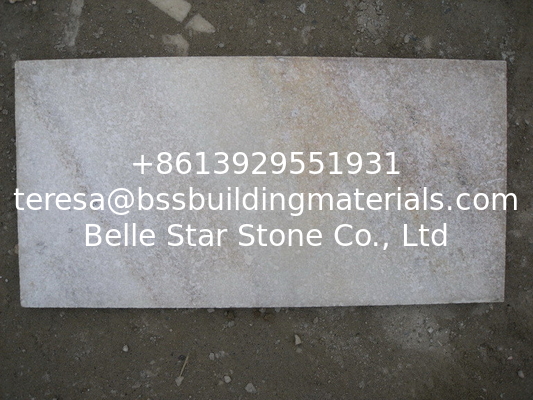 Off-White Quartzite Floor Tiles Quartzite Wall Cladding Natural Stone Pavers
