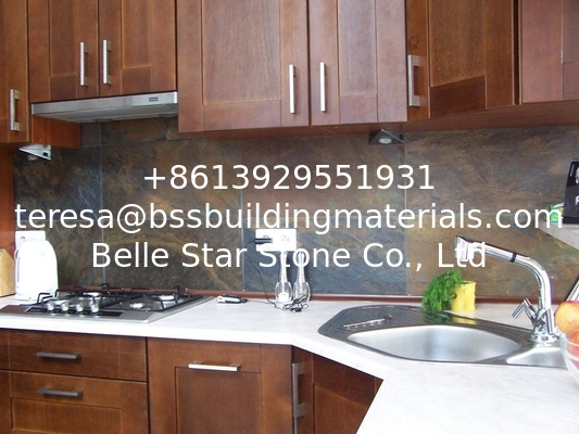 China Multicolor Slate Kitchen Floor Tiles Rusty Slate Backsplash Rust Slate Garden Pavers