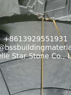 Chinese Black Slate Circle Stone Charcoal Slate Medallion Slate Paving Stone Yard Pavers