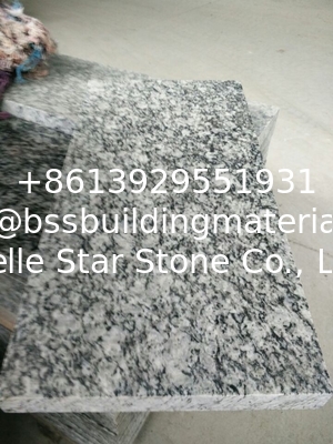 Guangdong Silver Grey Granite Tiles Sea Wave Flower Granite Floor Tiles Granite Slabs