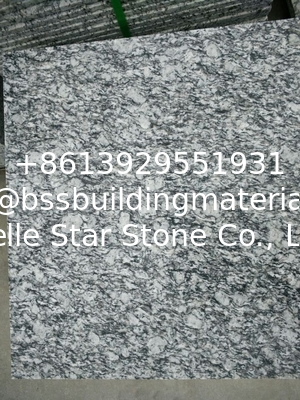 Guangdong Silver Grey Granite Tiles Sea Wave Flower Granite Floor Tiles Granite Slabs