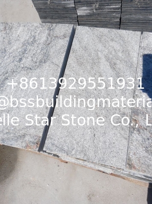 Green Quartzite Patio Stone Flamed Surface Shining Natural Stone Floor Tiles Wall Tiles