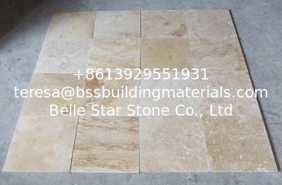 Beige Travertine Tiles Natural Stone Pavers Natural Wall Tiles Travertine Patio Stones