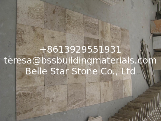 Coffee Travertine Tiles Stone Tile Natural Paving Stone Travertine Wall Tiles