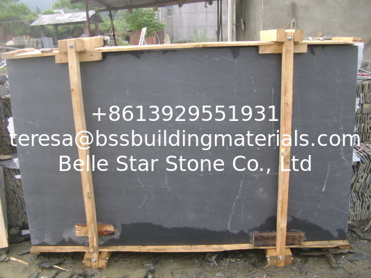Natural Cleft Chinese Black Slate Pavers 30x60cm 60x60cm Charcoal Slate Floor Tiles