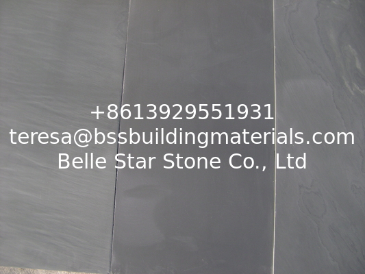 Smooth Honed Surface Black Slate Stone for Floor Tiles and Wall Tiles 60x90 60x120cm
