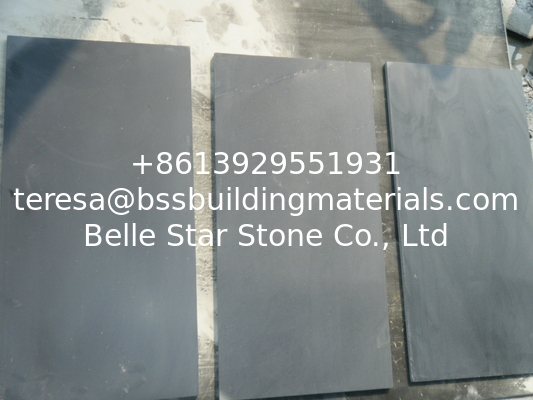 Smooth Honed Surface Black Slate Stone for Floor Tiles and Wall Tiles 60x90 60x120cm