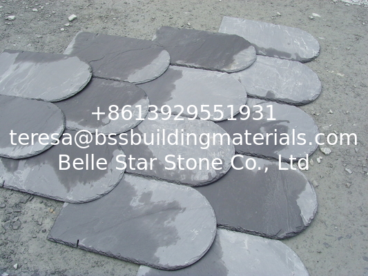 Dark Grey/Black Slate Roof Tiles Chinese Roofing Slate Stone Roofing Materials