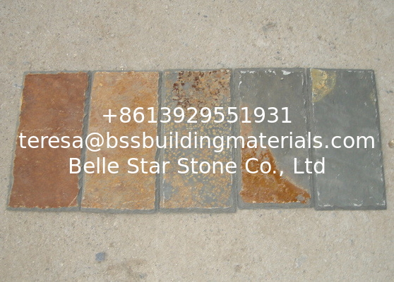 Multicolor Slate Roof Tiles Rusty Roof Slates Natural Slate Roofing