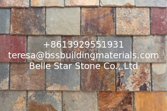 Multicolor Slate Roof Tiles Rusty Roof Slates Natural Slate Roofing