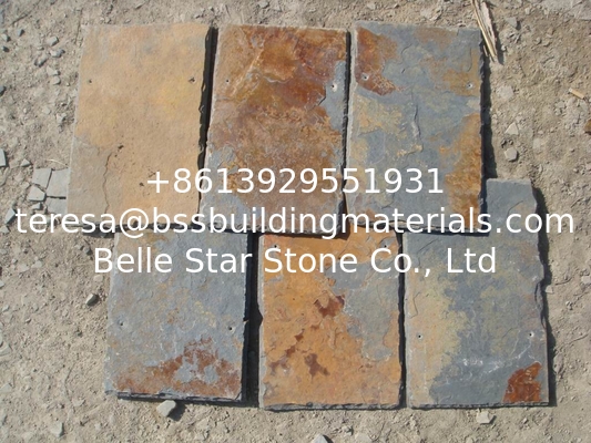 Multicolor Slate Roof Tiles Rusty Roof Slates Natural Slate Roofing