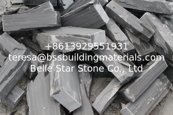 Natural Fieldstone Black Slate Stone Veneer Slate Ledgestone &amp; Wall Cladding