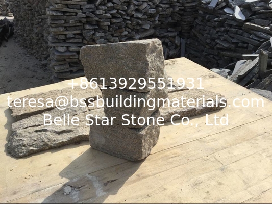 Sesame Yellow Granite Random Stone Veneer Natural Granite Ledgestone Field Stone