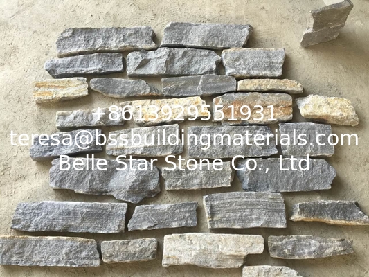Blue Quartzite Loose Ledge Stone Natural Stone Veneer Loose Strips Wall Cladding