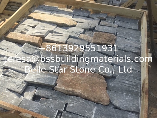 Grey Slate Field Stone Random Slate Stone Veneer Natural Slate Wall Cladding