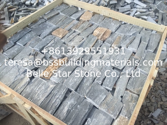 Grey Slate Field Stone Random Slate Stone Veneer Natural Slate Wall Cladding