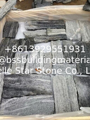 Cloudy Grey Granite Field Stone Random Granite Stone Veneer Natural Stone Cladding