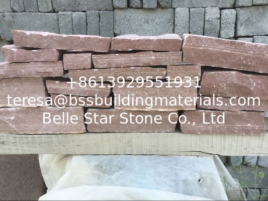 Red Sandstone Field Stone Natural Random Stone Veneer Natural Ledger Stone