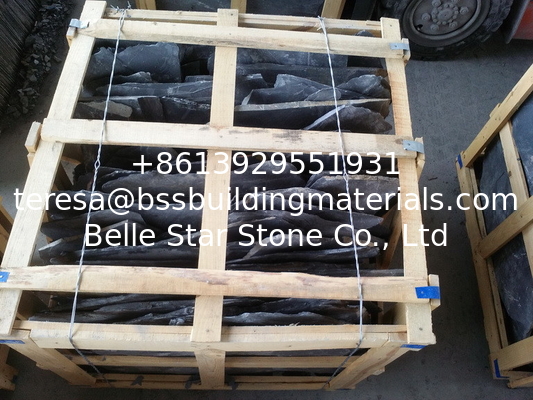 Black Slate Random Flagstone,Crazy Stone,Flagstone Walkway,Flagstone Wall,Landscaping Stones