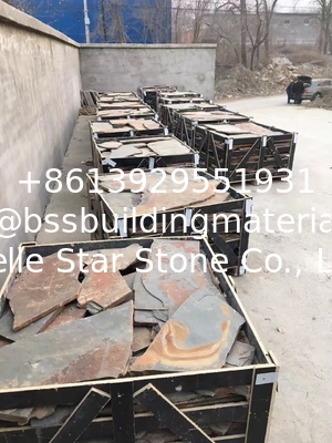 Multicolor Slate Random Flagstone,Slate Crazy Stone,Landscaping Stone,Irregular Flagstone