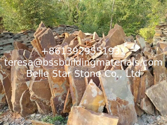Multicolor Slate Random Flagstone,Slate Crazy Stone,Landscaping Stone,Irregular Flagstone