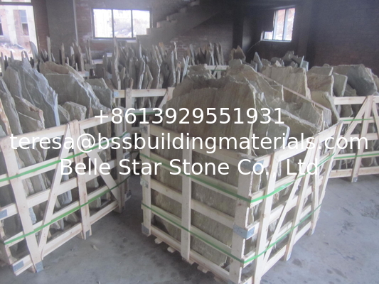 Oyster Quartzite Random Flagstone,Yellow Quartzite Crazy Stone,Landscaping Stones