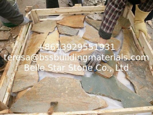 Oyster Quartzite Random Flagstone,Quartzite Flagstone Patio,Crazy Stone,Landscaping Stone