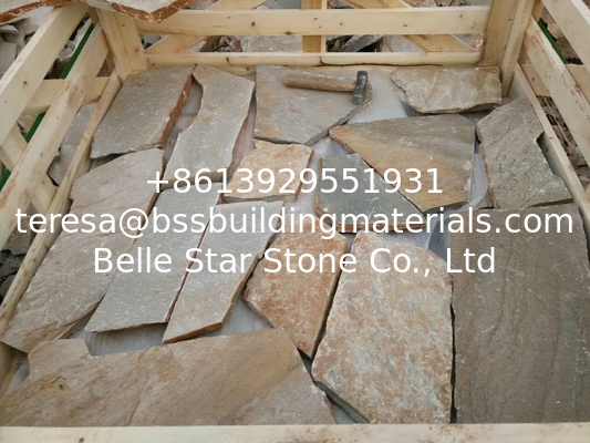 Oyster Quartzite Random Flagstone,Quartzite Flagstone Patio,Crazy Stone,Landscaping Stone