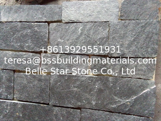 Black Quartzite Tiles Natural Quartzite Stone Wall Cladding Quartzite L Corner Stone