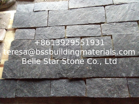 Black Quartzite Tiles Natural Quartzite Stone Wall Cladding Quartzite L Corner Stone
