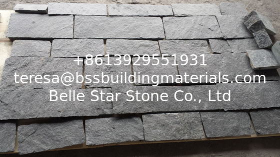Black Quartzite Tiles Natural Quartzite Stone Wall Cladding Quartzite L Corner Stone