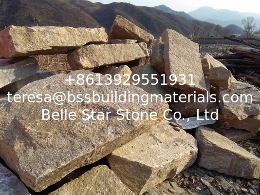 Sesame Yellow Granite Random Flagstone Crazy Stone Irregular Flagstone Landscaping Stones