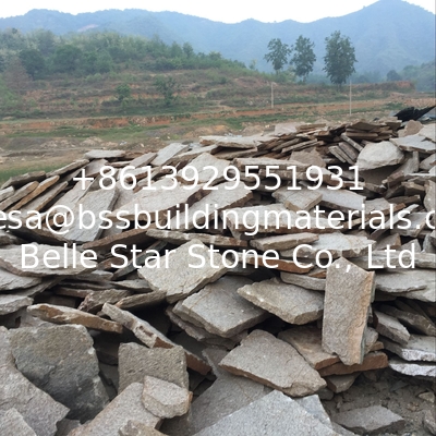 Sesame Yellow Granite Random Flagstone Crazy Stone Irregular Flagstone Landscaping Stones