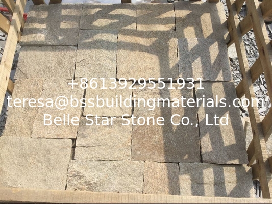 Sesame Yellow Granite Tiles Flagstone Wall Granite Wall Tiles Granite Stone Cladding